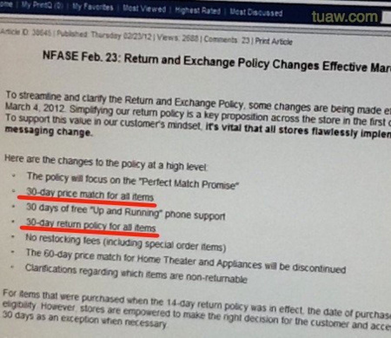 Best Buy to Offer 30Day Return and Price Match on All Items MacRumors