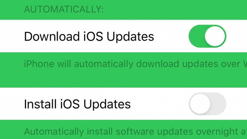 iOS 13.6 自动下载系统更新设置