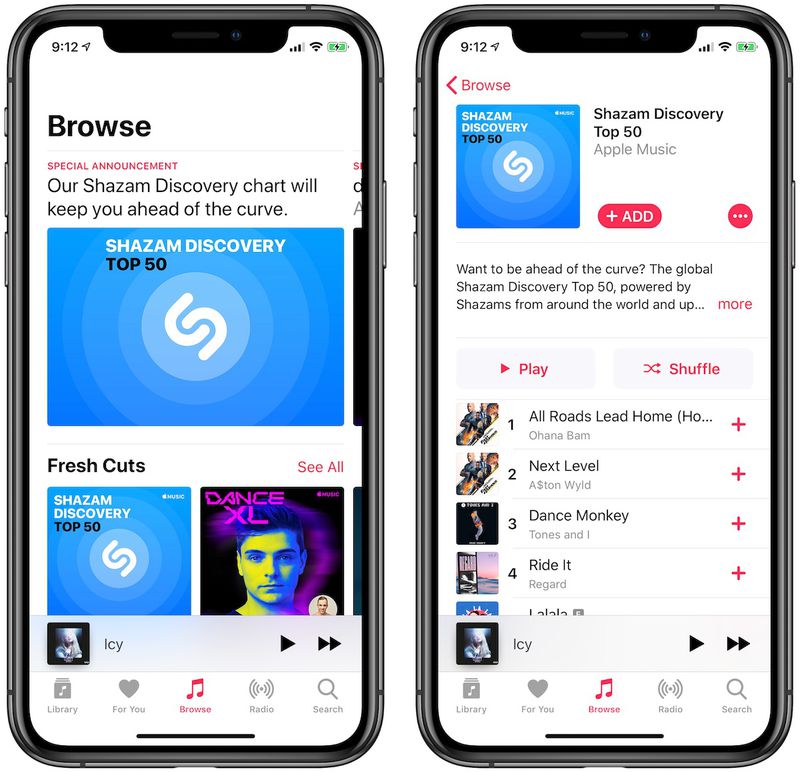 Apple Music Debuts New 'Shazam Discovery' Playlist, Updated With ...