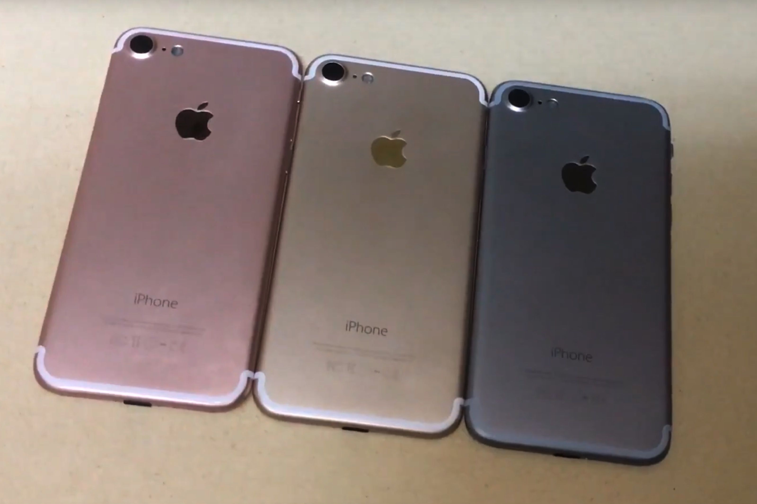 Video Depicts Iphone 7 Mockups In Gold Rose Gold And Space Black Macrumors