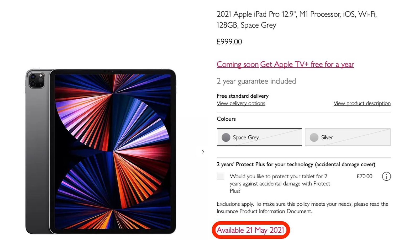 UK Retailer John Lewis Lists iPad Pro and iMac Launch Date as May 21