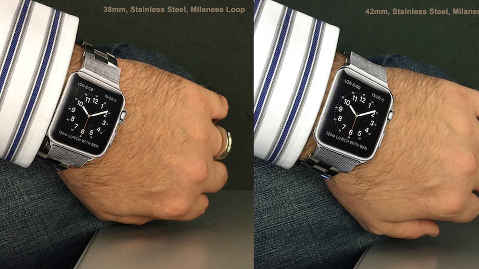 From the Forums Apple Watch Size Comparison MacRumors