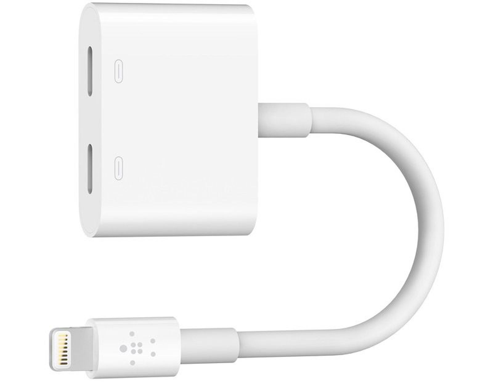 Beide Invloedrijk bevestigen Belkin's $40 Lightning Adapter Lets You Listen to Music and Charge Your iPhone  7 at the Same Time - MacRumors
