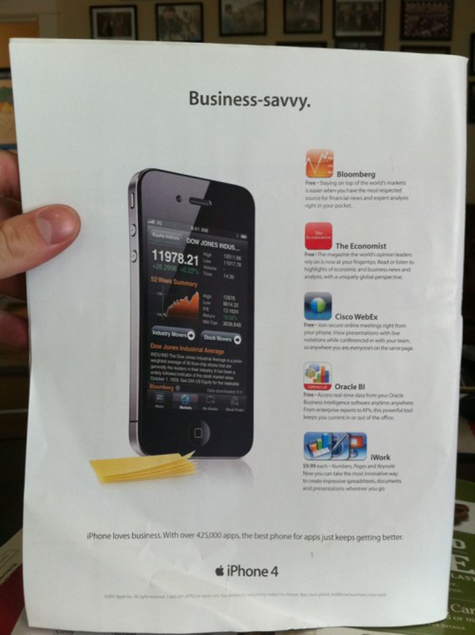 New Apple Print Ad Touts iPhone's Business Savvy MacRumors