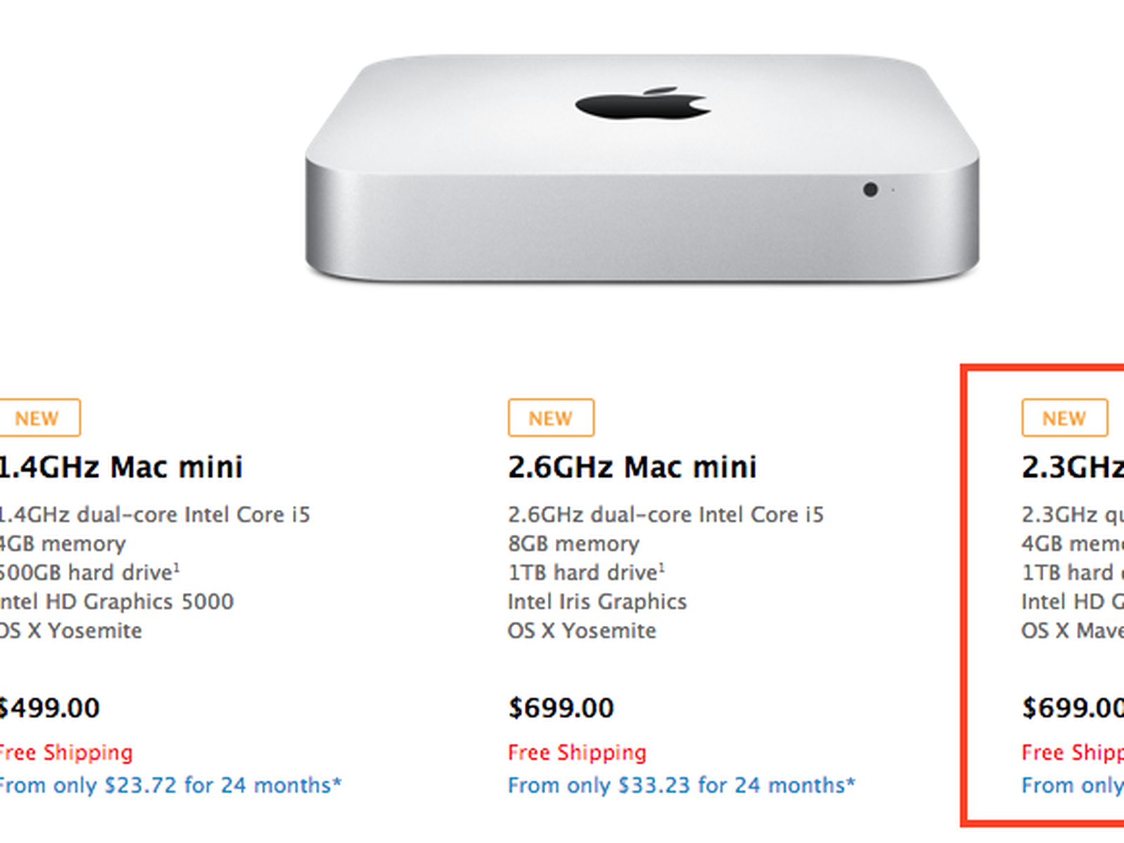 what is the os version for mac mini 2012