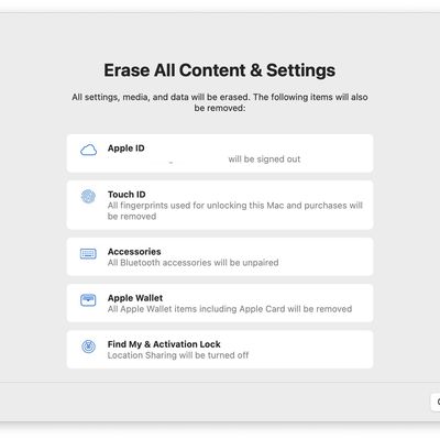 erase content settings monterey