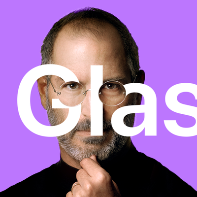 Apple Glass Steve Jobs