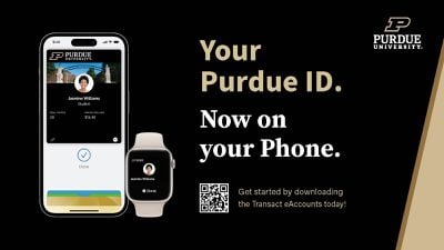 Purdue University Student ID Apple Wallet