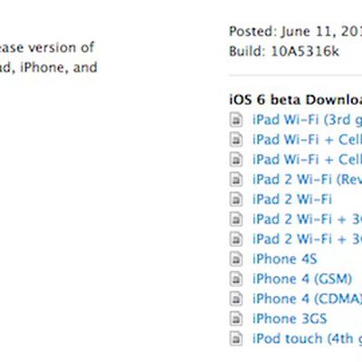 ios 6 beta 10a5316k