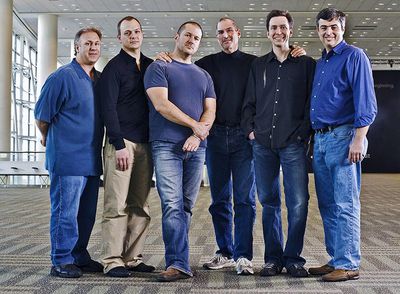 steve jobs eddy cue tony fadell phil schiller jony ive and scott forstall