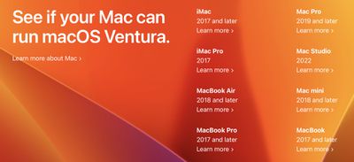 ventura macs supported - در اینجا همه ویژگی‌های macOS Ventura آورده شده است که مک اینتل شما از آن پشتیبانی نمی‌کند