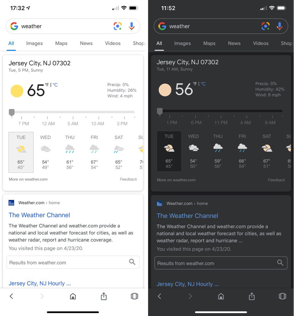 dark mode google apps