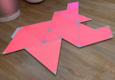 nanoleaf triangles on floor