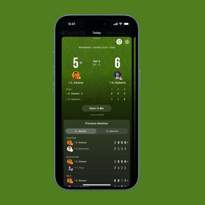 Apple Sports Tennis