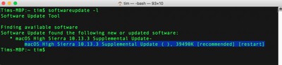 How to download macos updates using the terminal