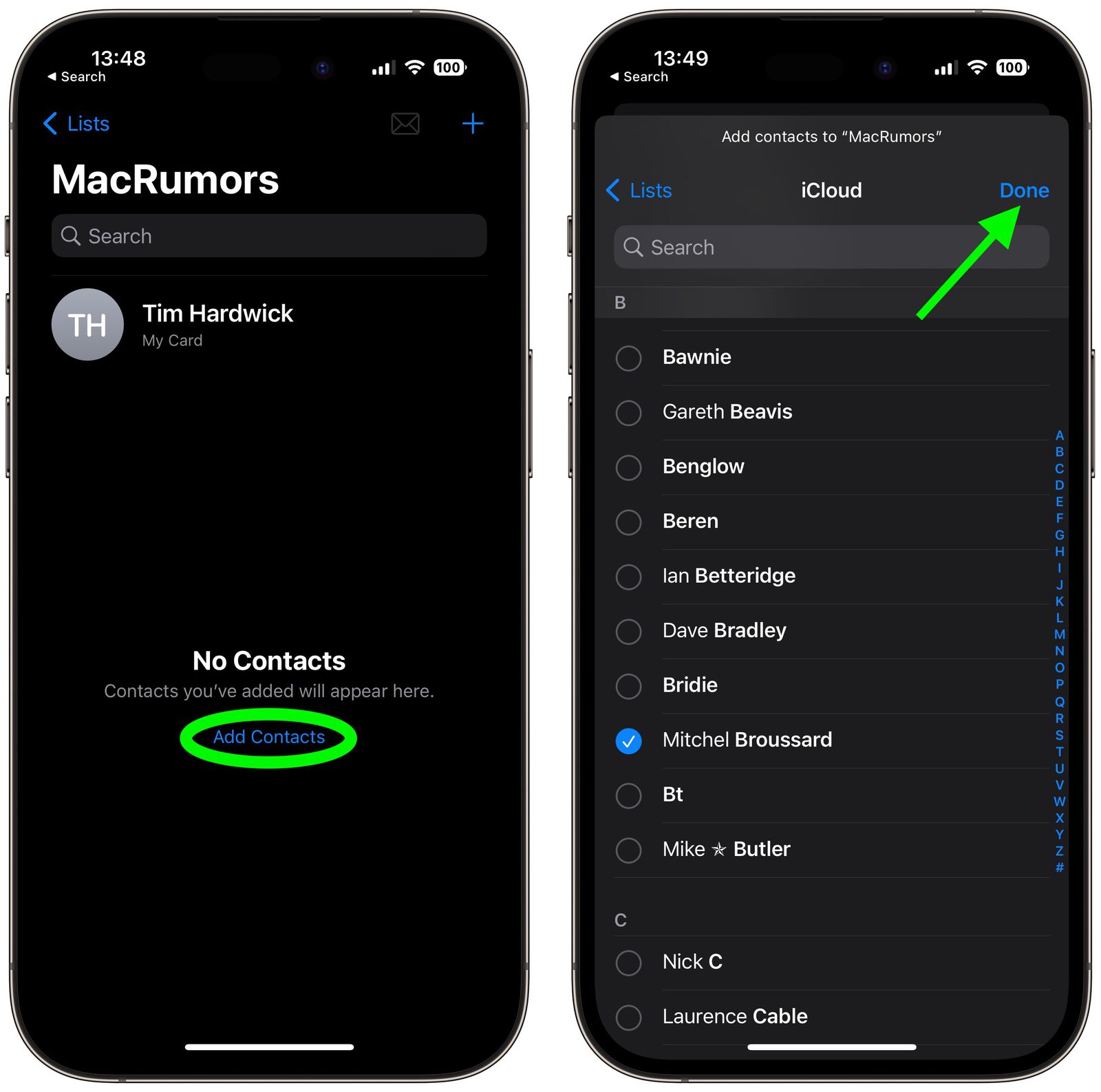 How To Organize Contacts Into Lists On IPhone And IPad MacRumors