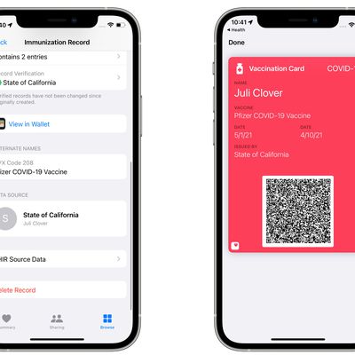vaccine card ios 15 1