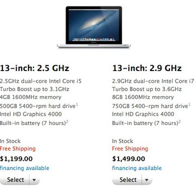 macbook pro 13 2012 pricing