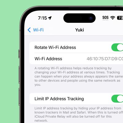 rotate wifi address ios 18