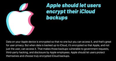 appleuserencryptedicloudbackups