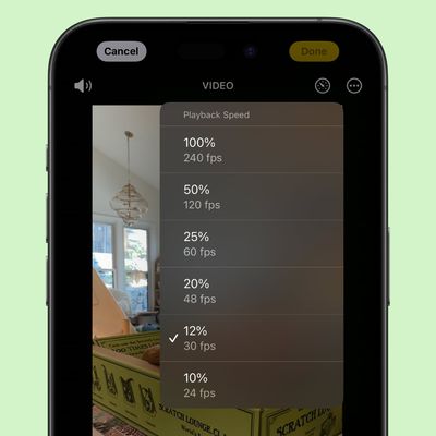 ios 18 video playback speed