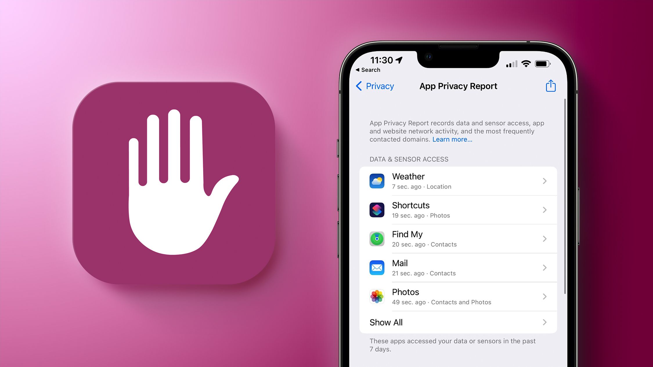 How to Use App Privacy Report in the iOS 15.2 Beta - MacRumors