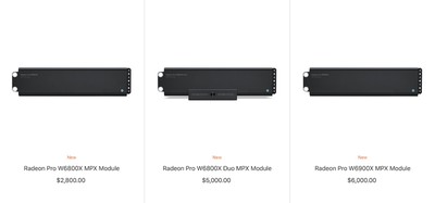radeon pro w6000 series mpx modules