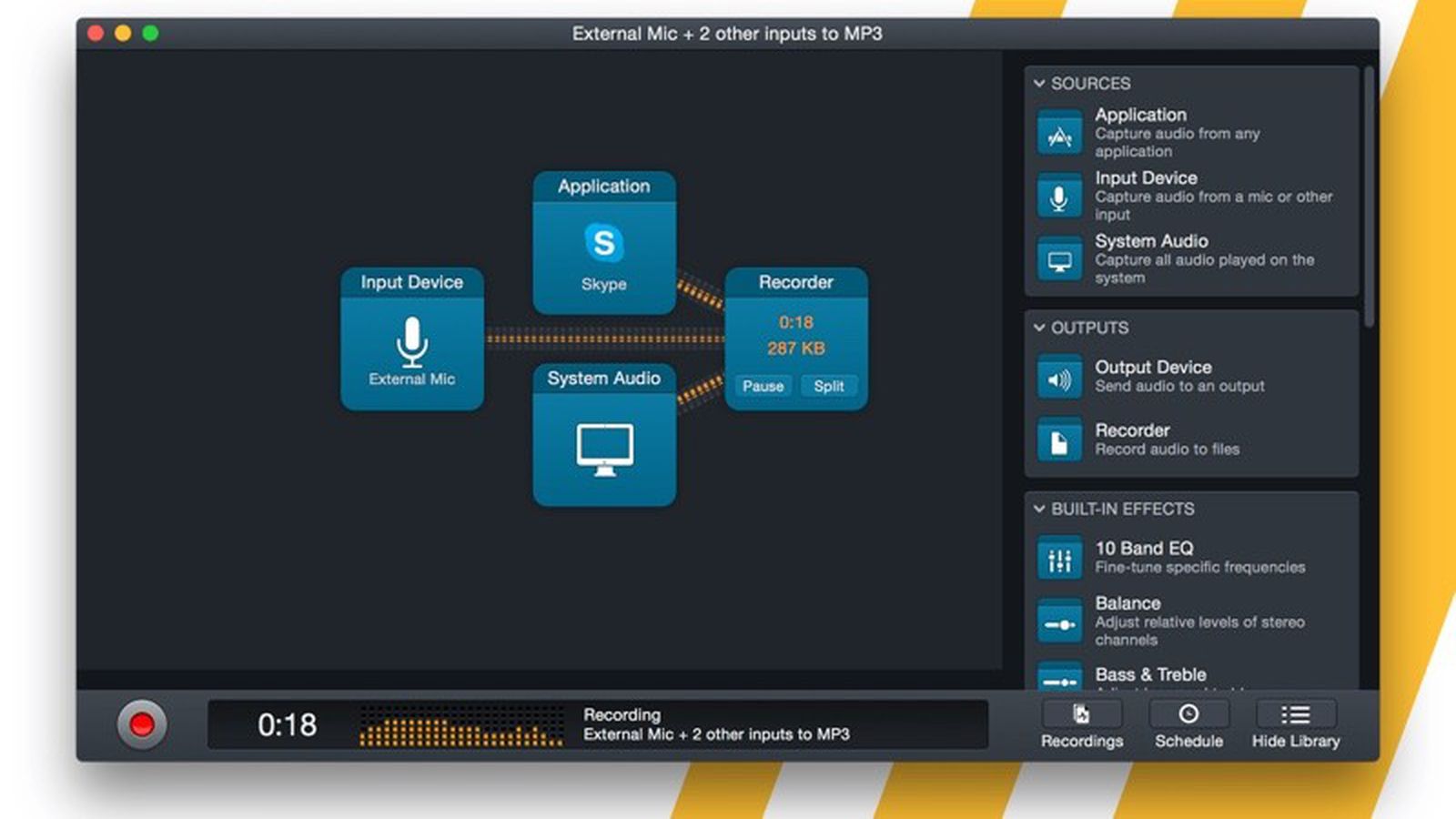 how to use reverb system audio hijack