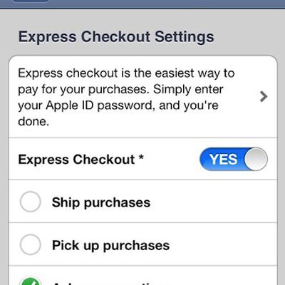 apple store app express checkout