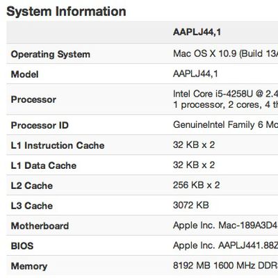 macbook pro 13 2013 geekbench