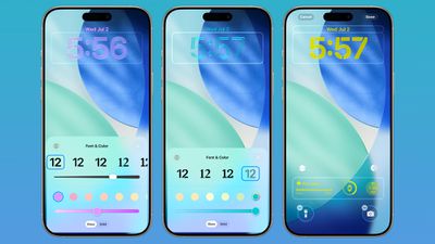 lock screen time colors ios 26
