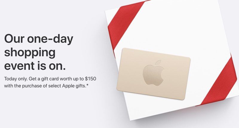 Apple's Black Friday Event Launches in the US With Free Gift Cards Up