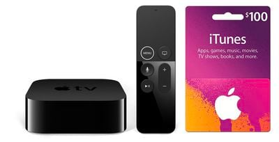 apple tv 4k itunes gift card deal