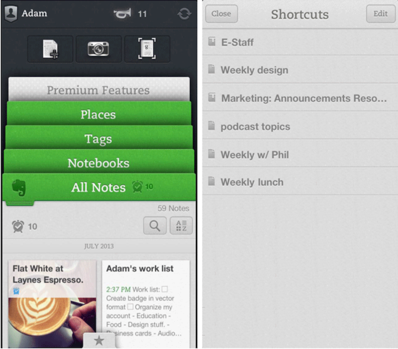 evernote premium support