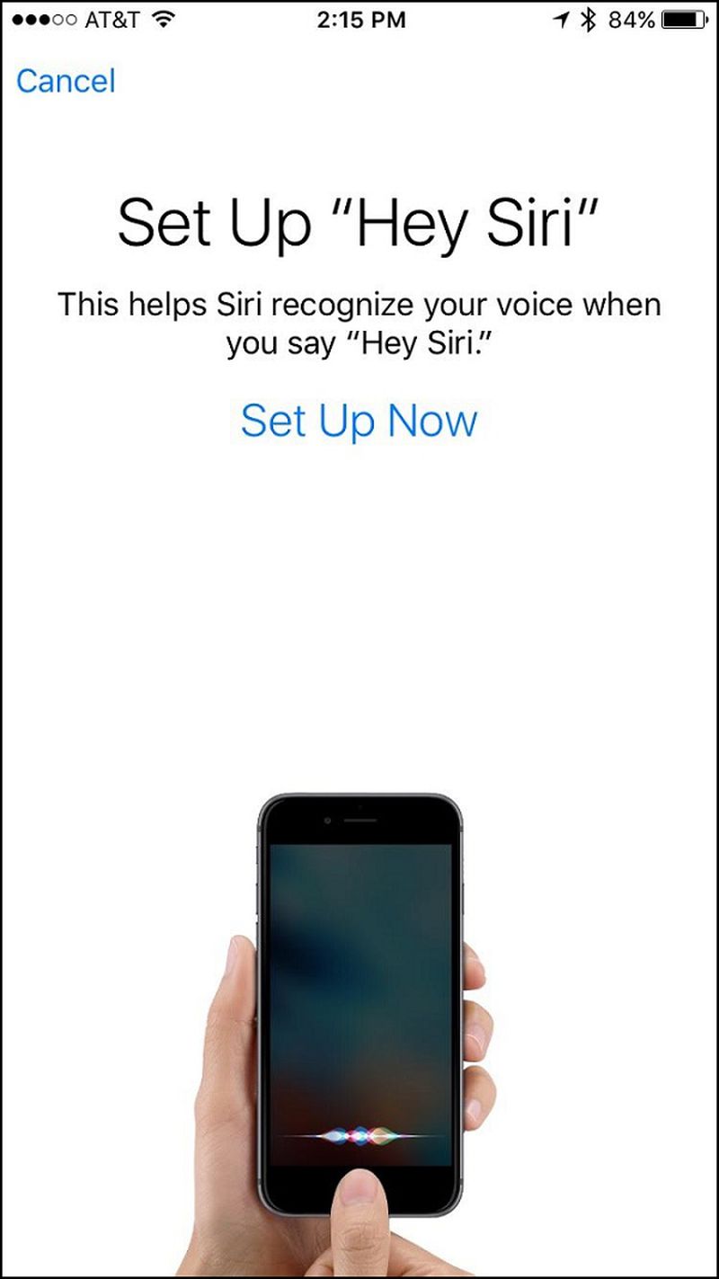 iphone hey siri set up