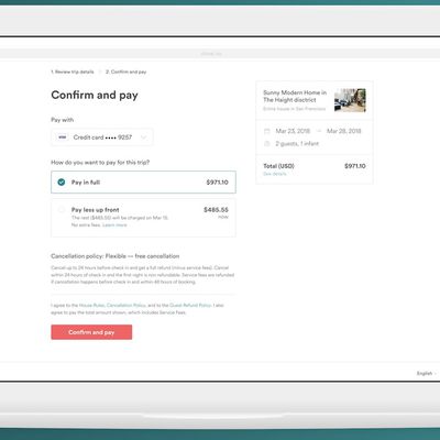 airbnb payment plan