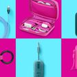 Blue and Pink Apple Accessories Feature