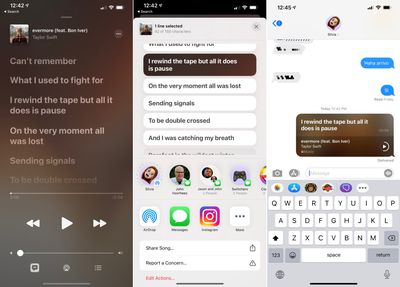 share apple music lyrics ios 2nd beta 14 5%403x