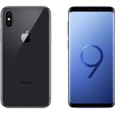 iphone x galaxy s9