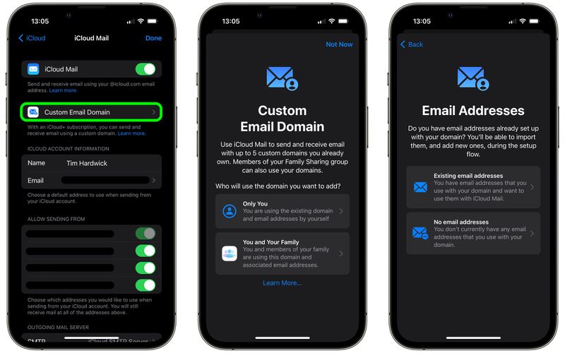 How to Set Up Custom Email Domains With iCloud Mail on iPhone MacRumors