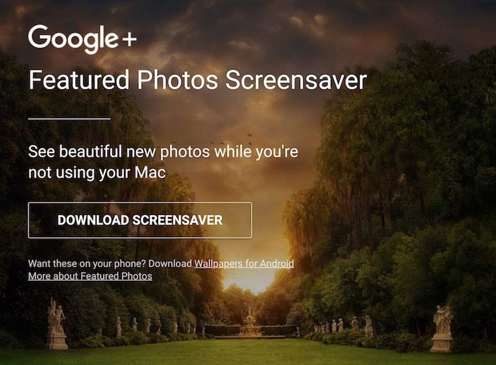 Google screensaver on sale