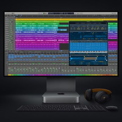 new mac mini logicpro screen