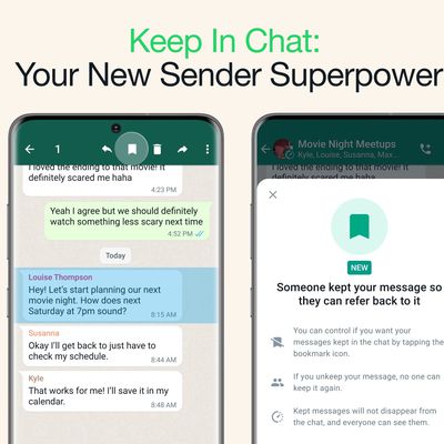 whatsapp save disappearing message