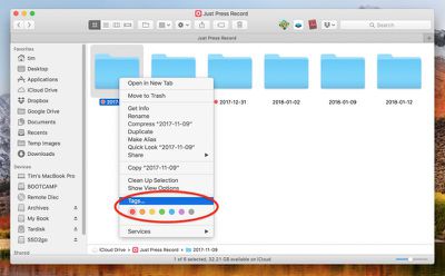 how to create a folder on mac and add files to it