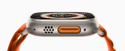 Кнопка Apple Watch Ultra Orange Alpine Loop Action 220907 большая