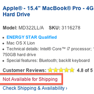 best buy mbp not shipping