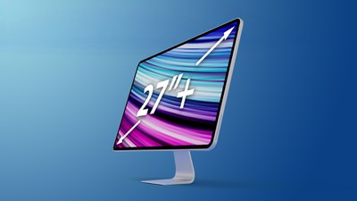 2020 iMac Mockup Feature 27 inch text 1