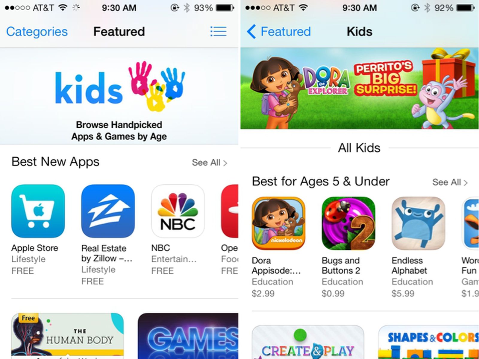 App store deals children's games free