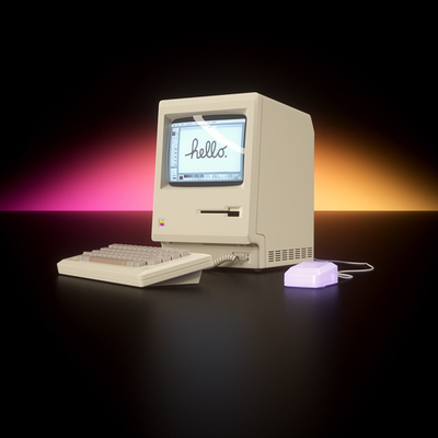macintosh 128k render