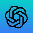 openai logo blue